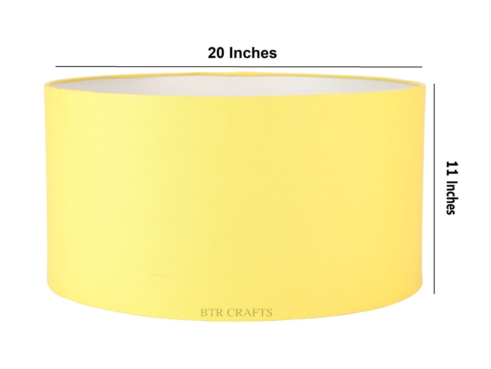 20 Inches Drum Lamp Shade, Suitable For Table and Floor Lamp(Dark Yellow) - Image 3