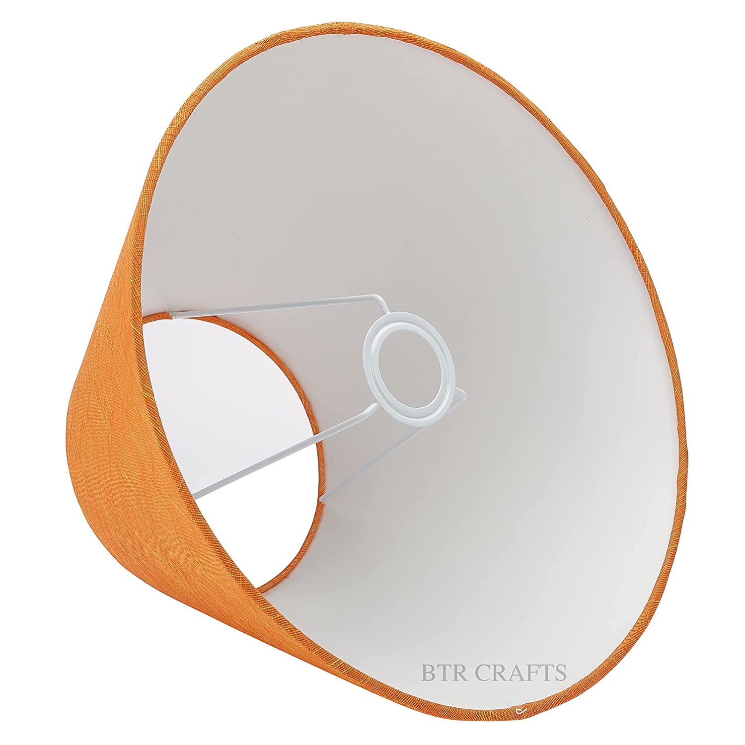 14 Inches Conical Lamp Shade, Suitable For Table and Floor Lamp(Orange Texture) - Image 5