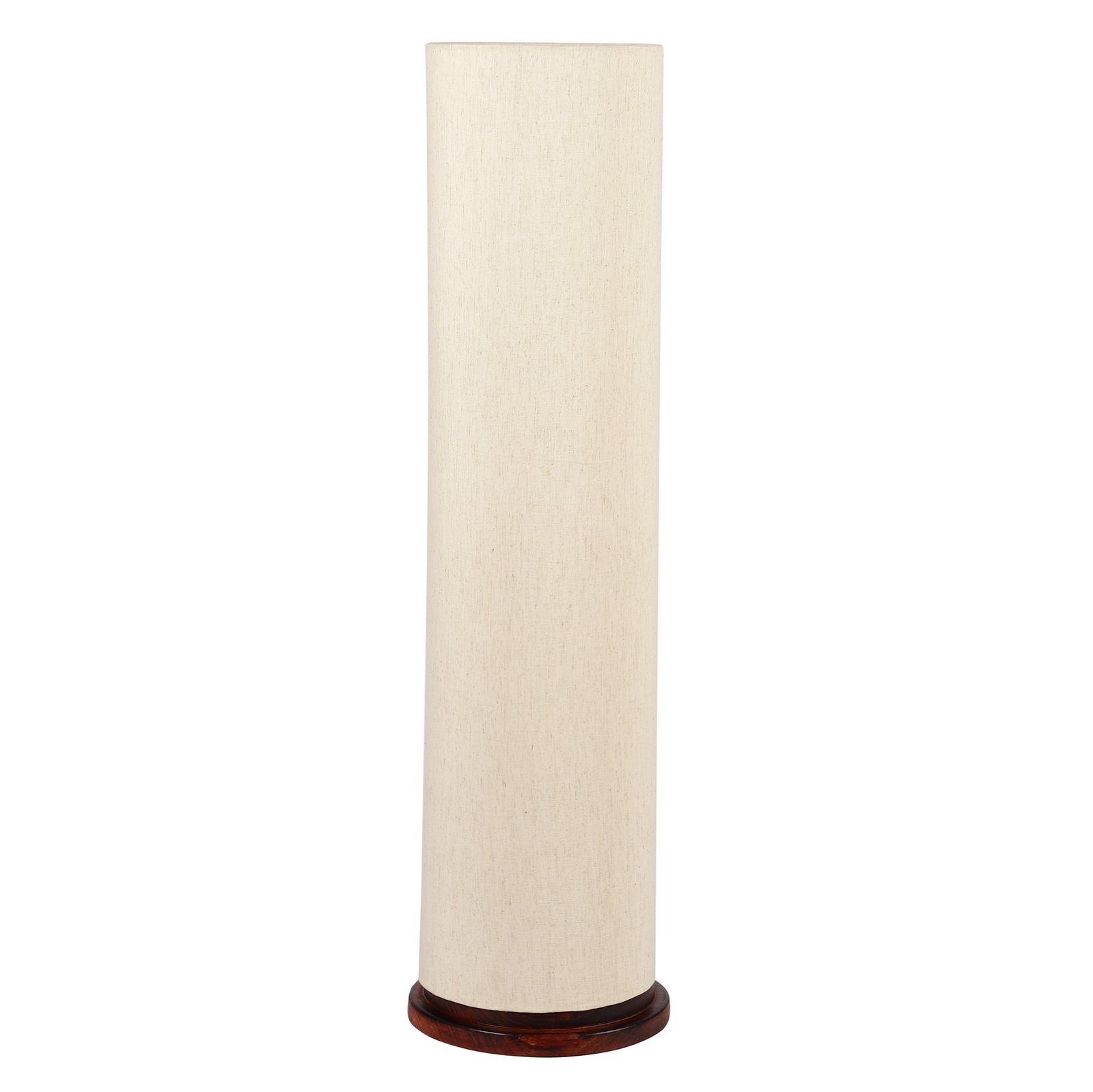 Wooden Base Cylinder Shape Corner Decorative Floor Lamp, Flex- Pack Of 1 - Image 4