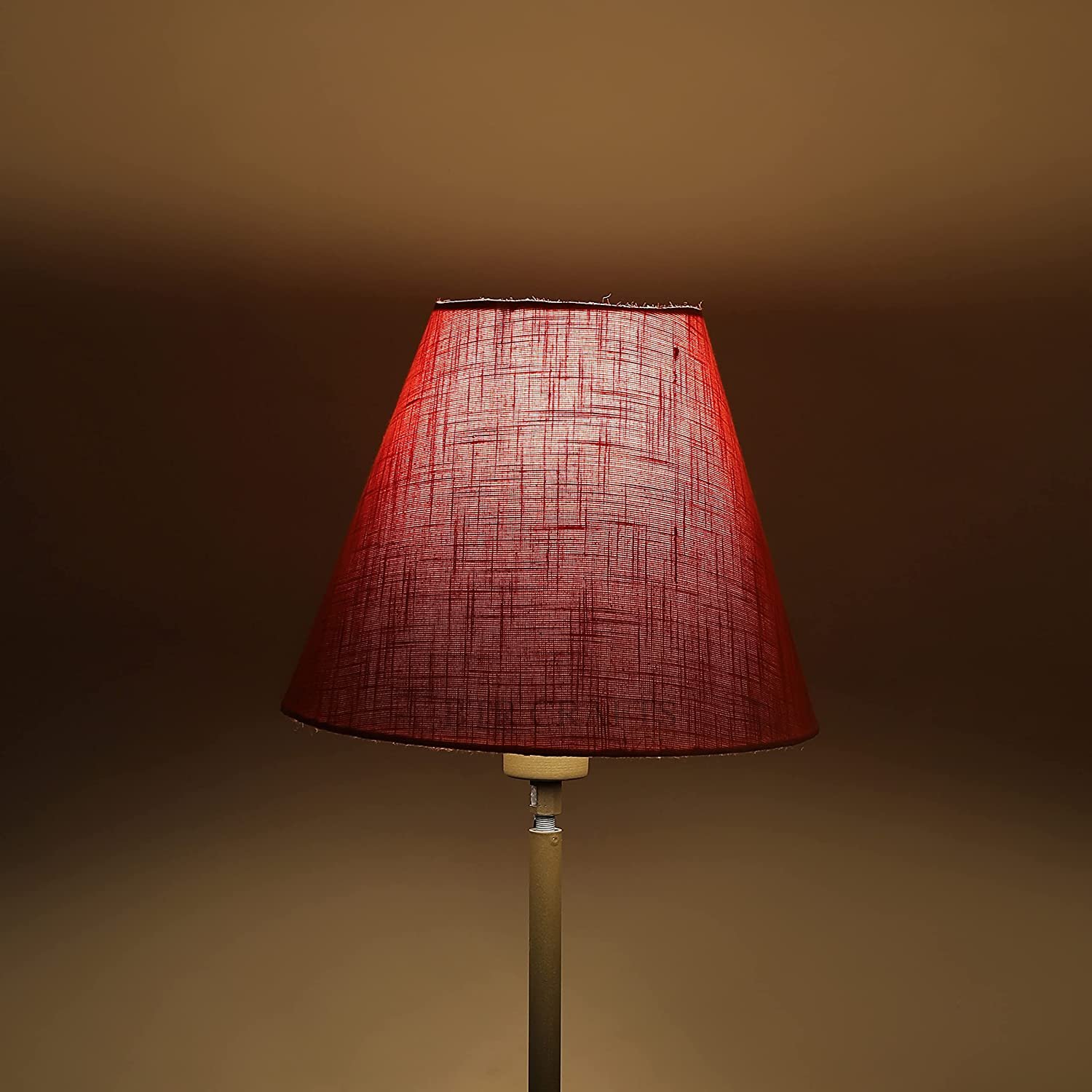 10 Inches Conical Lamp Shade, Suitable For Table and Floor Lamp(Red Texture)