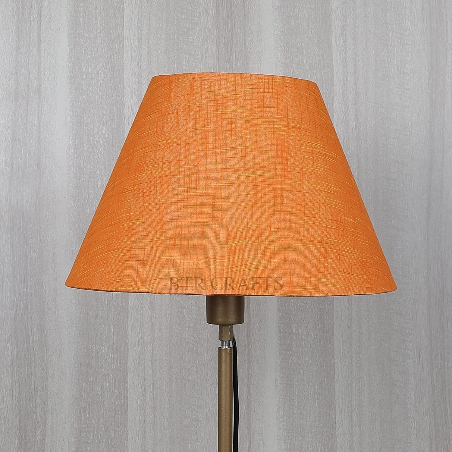 14 Inches Conical Lamp Shade, Suitable For Table and Floor Lamp(Orange Texture) - Image 2