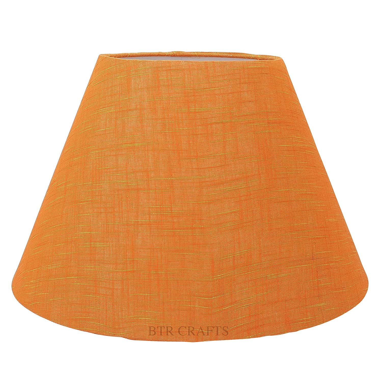 14 Inches Conical Lamp Shade, Suitable For Table and Floor Lamp(Orange Texture) - Image 4