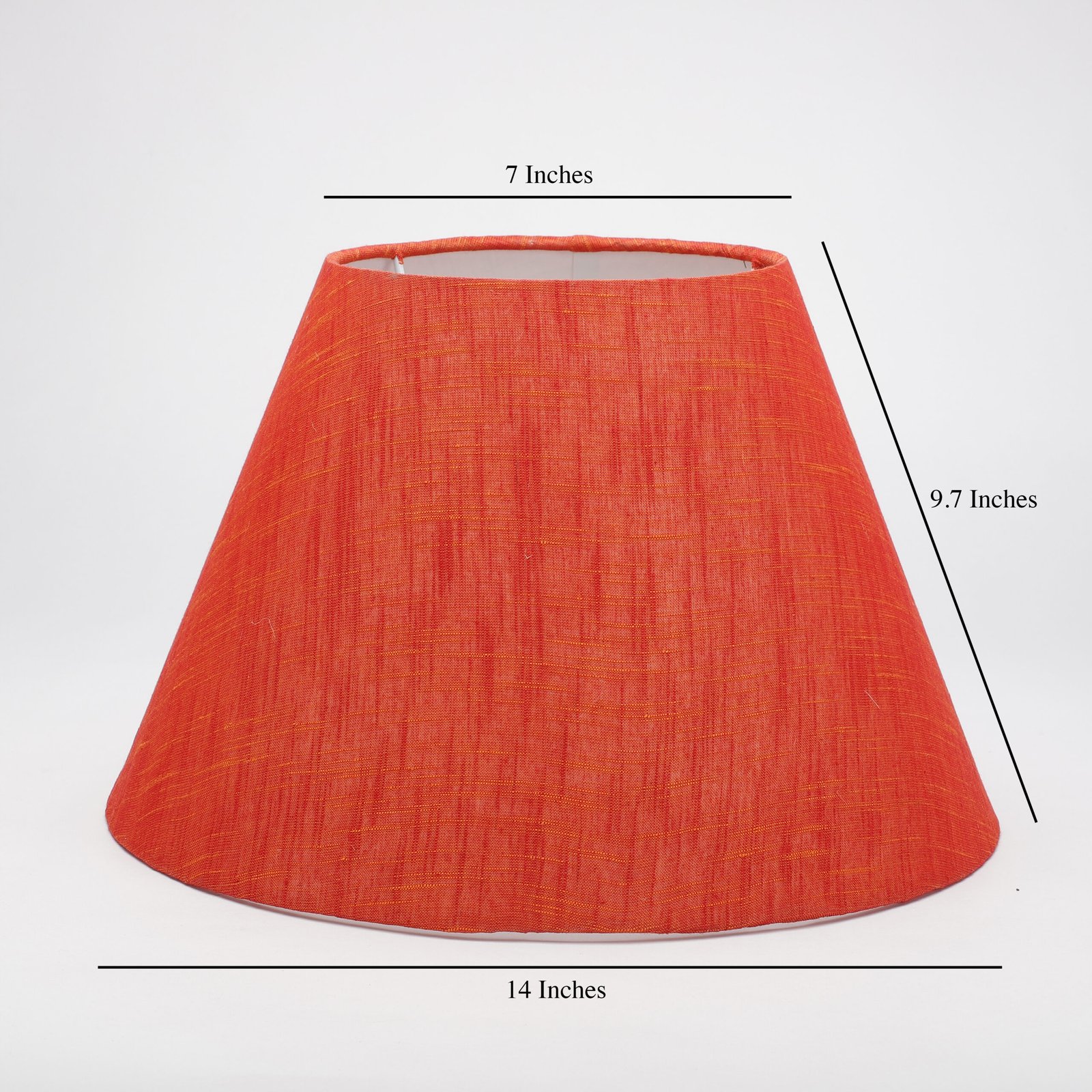 14 Inches Conical Lamp Shade, Suitable For Table and Floor Lamp(Red Texture) - Image 4