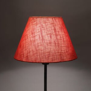 14 Inches Conical Lamp Shade, Suitable For Table and Floor Lamp(Red Texture)