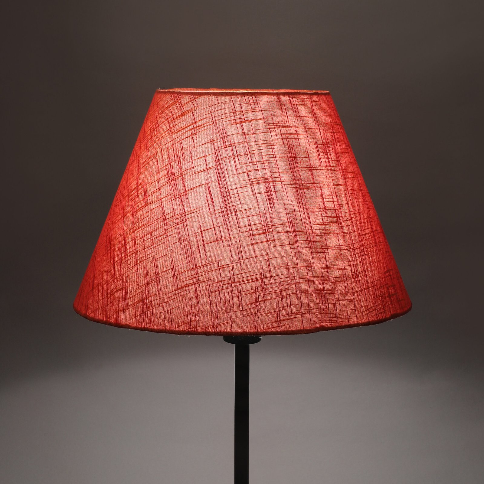14 Inches Conical Lamp Shade, Suitable For Table and Floor Lamp(Red Texture)