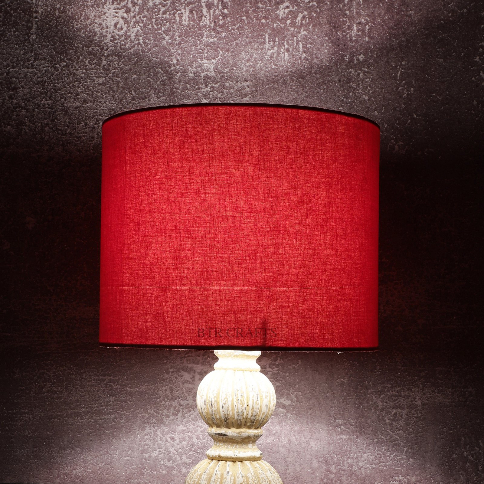 10 Inches Drum Lamp Shade, Suitable For Table and Floor Lamp(Red)