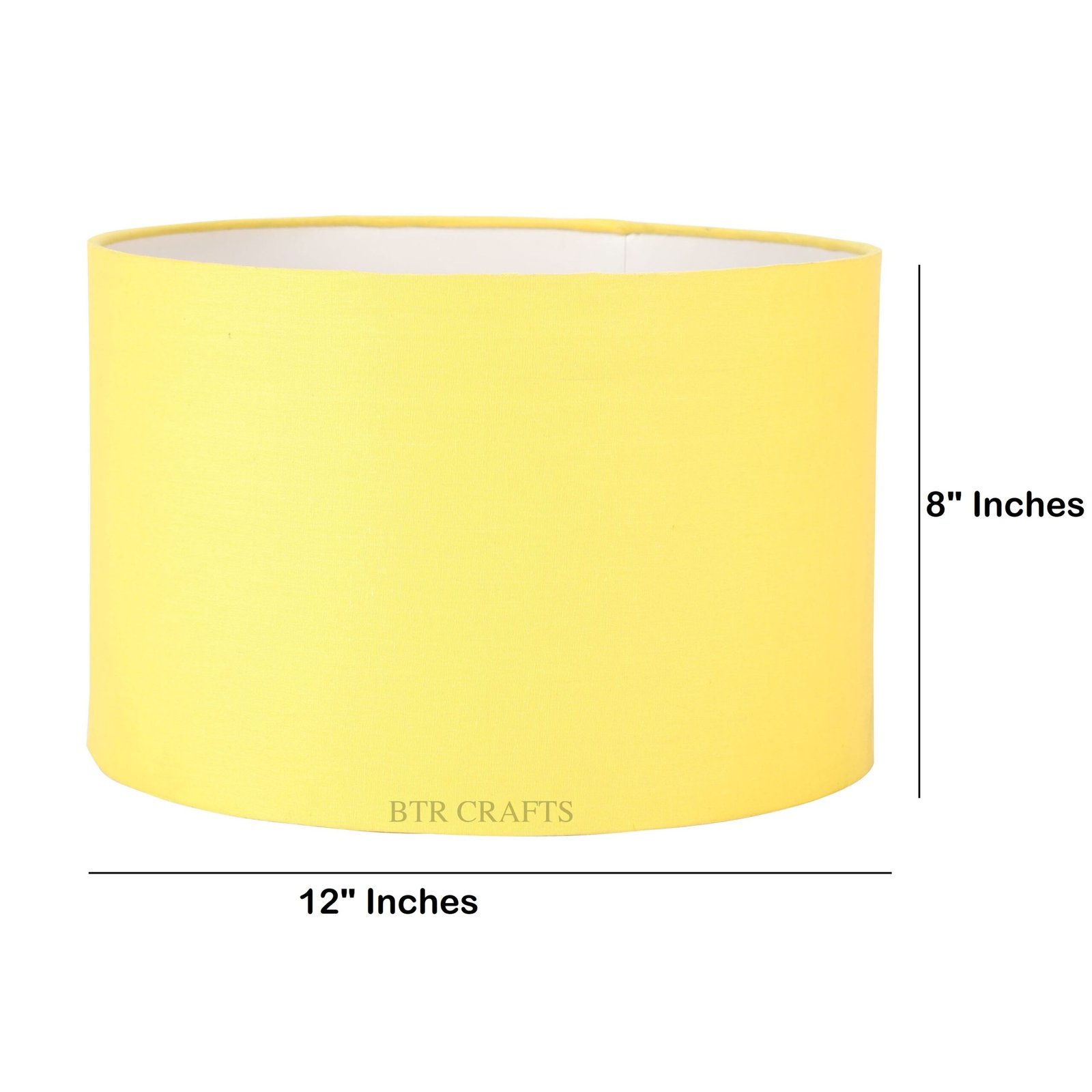 12 Inches Drum Lamp Shade, Suitable For Table and Floor Lamp(Dark Yellow) - Image 4