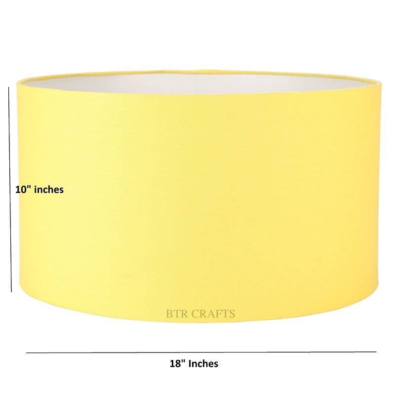 18 Inches Drum Lamp Shade, Suitable For Table and Floor Lamp(Dark Yellow) - Image 3