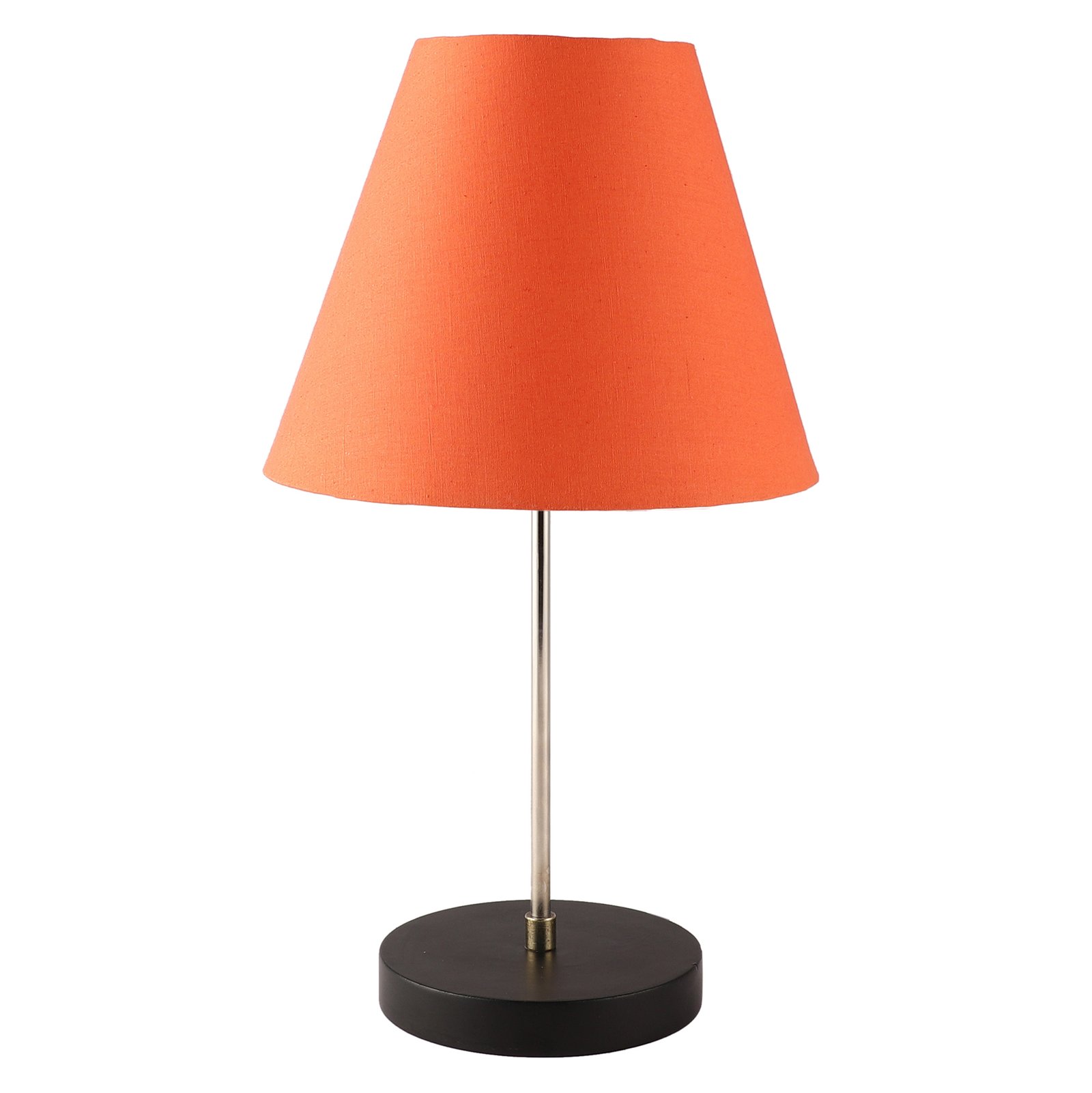 Minimalist Desk Lamp with Black Round Base – Soft Warm Lighting for Living Room & Study, Pack Of 1(Orange) - Image 7