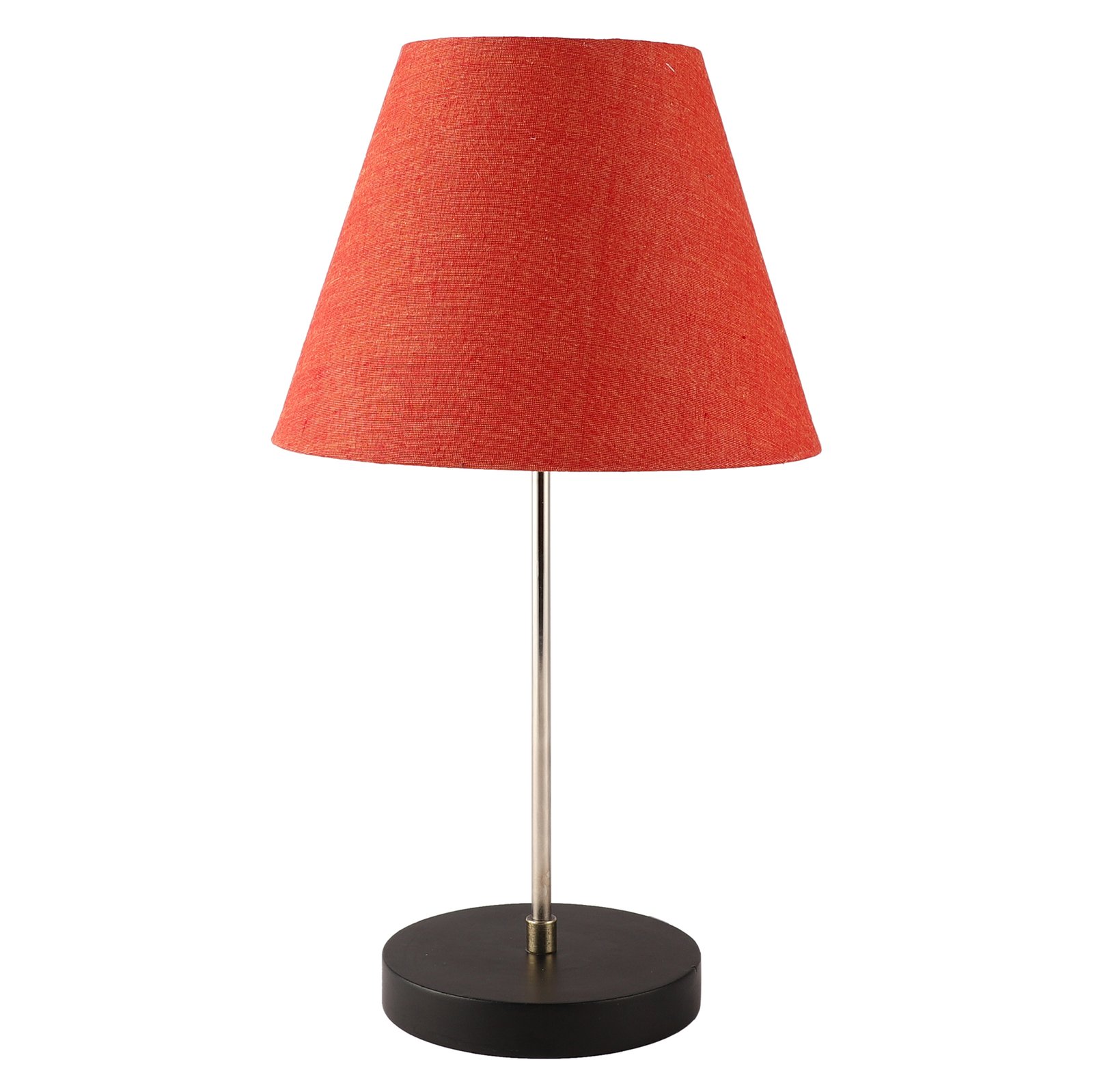 Minimalist Desk Lamp with Black Round Base – Soft Warm Lighting for Living Room & Study, Pack Of 1(Red Texture) - Image 9