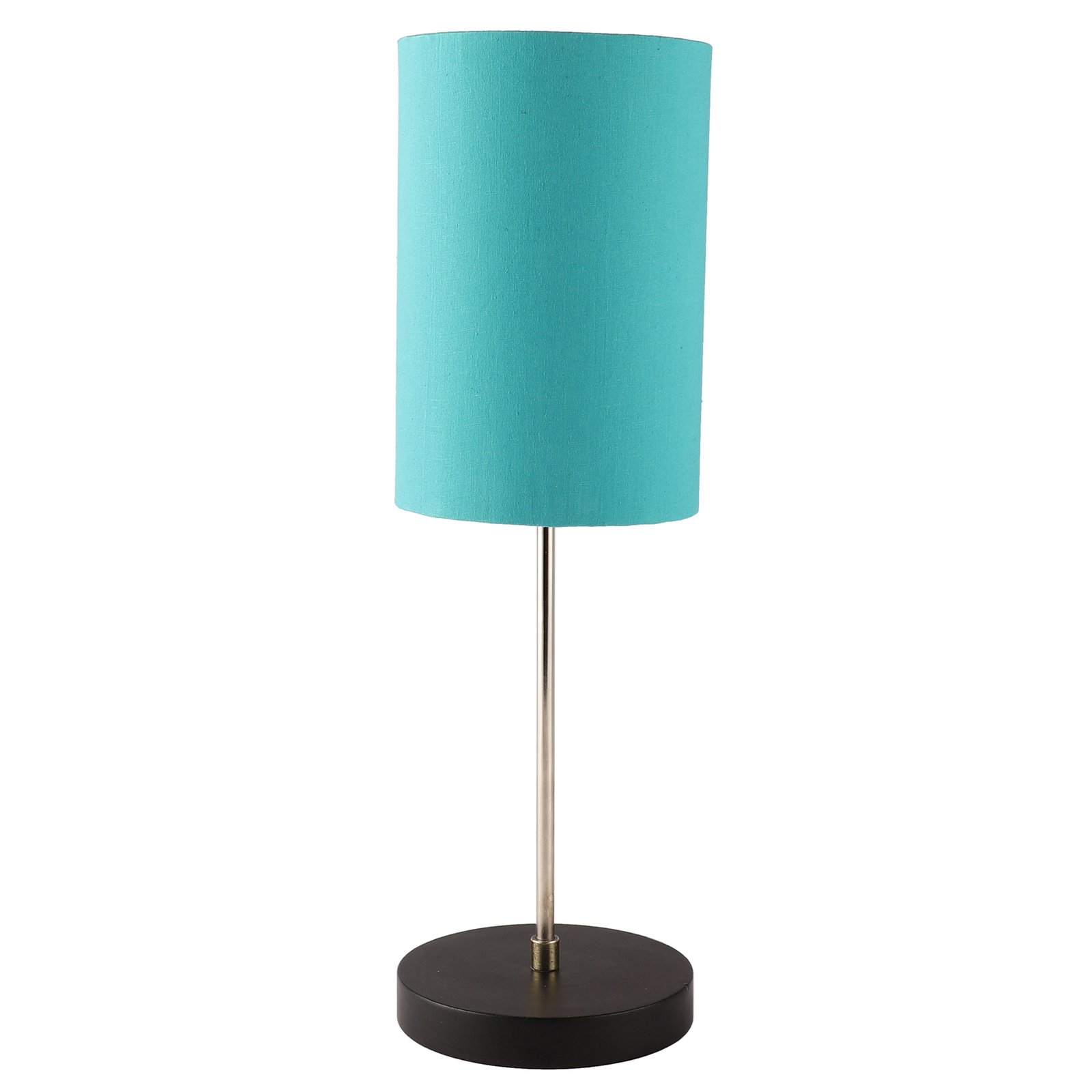 Minimalist Desk Lamp with Black Round Base – Soft Warm Lighting for Living Room & Study, Pack Of 1(Teal Cylinder) - Image 7