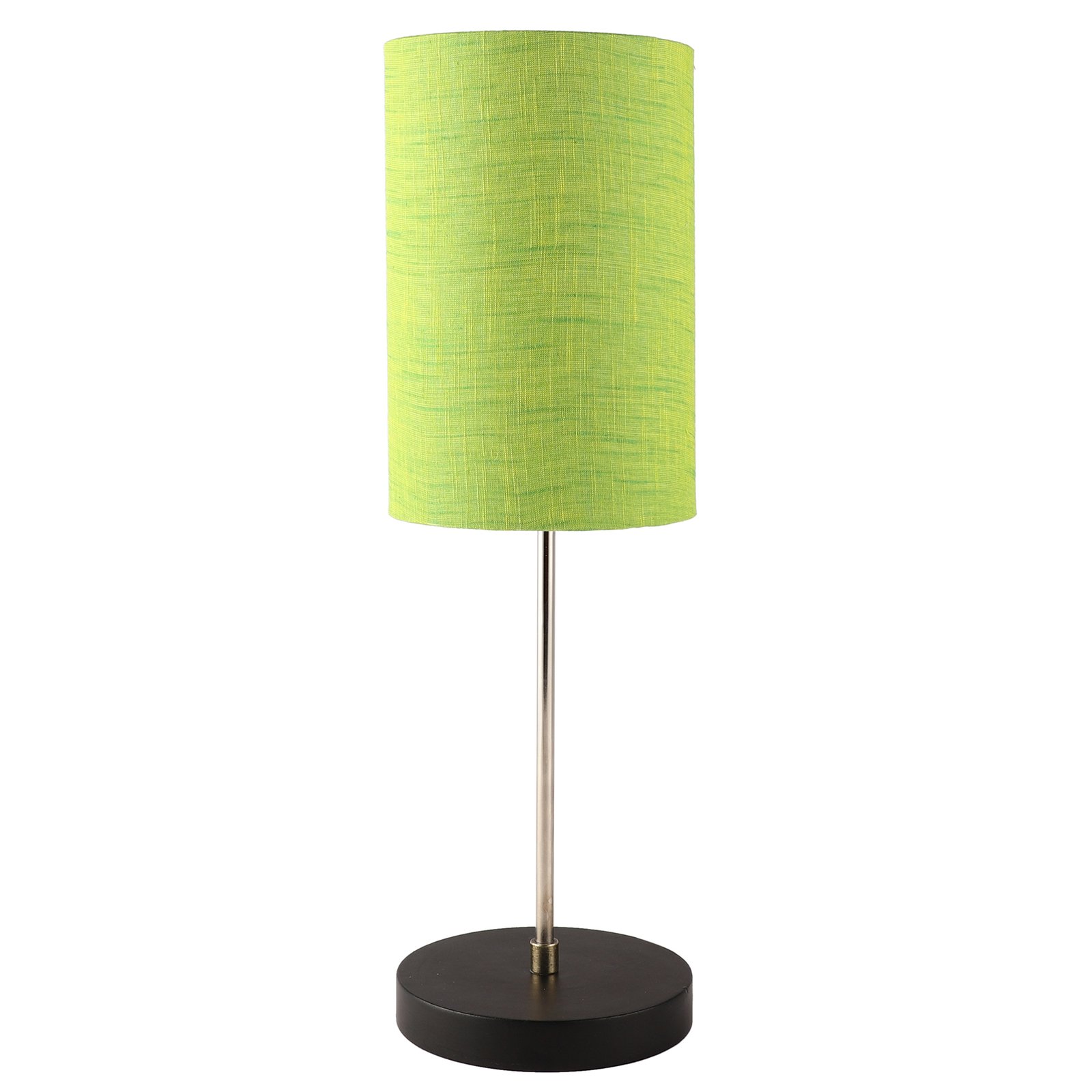 Minimalist Desk Lamp with Black Round Base – Soft Warm Lighting for Living Room & Study, Pack Of 1(Green Texture Cylinder) - Image 7