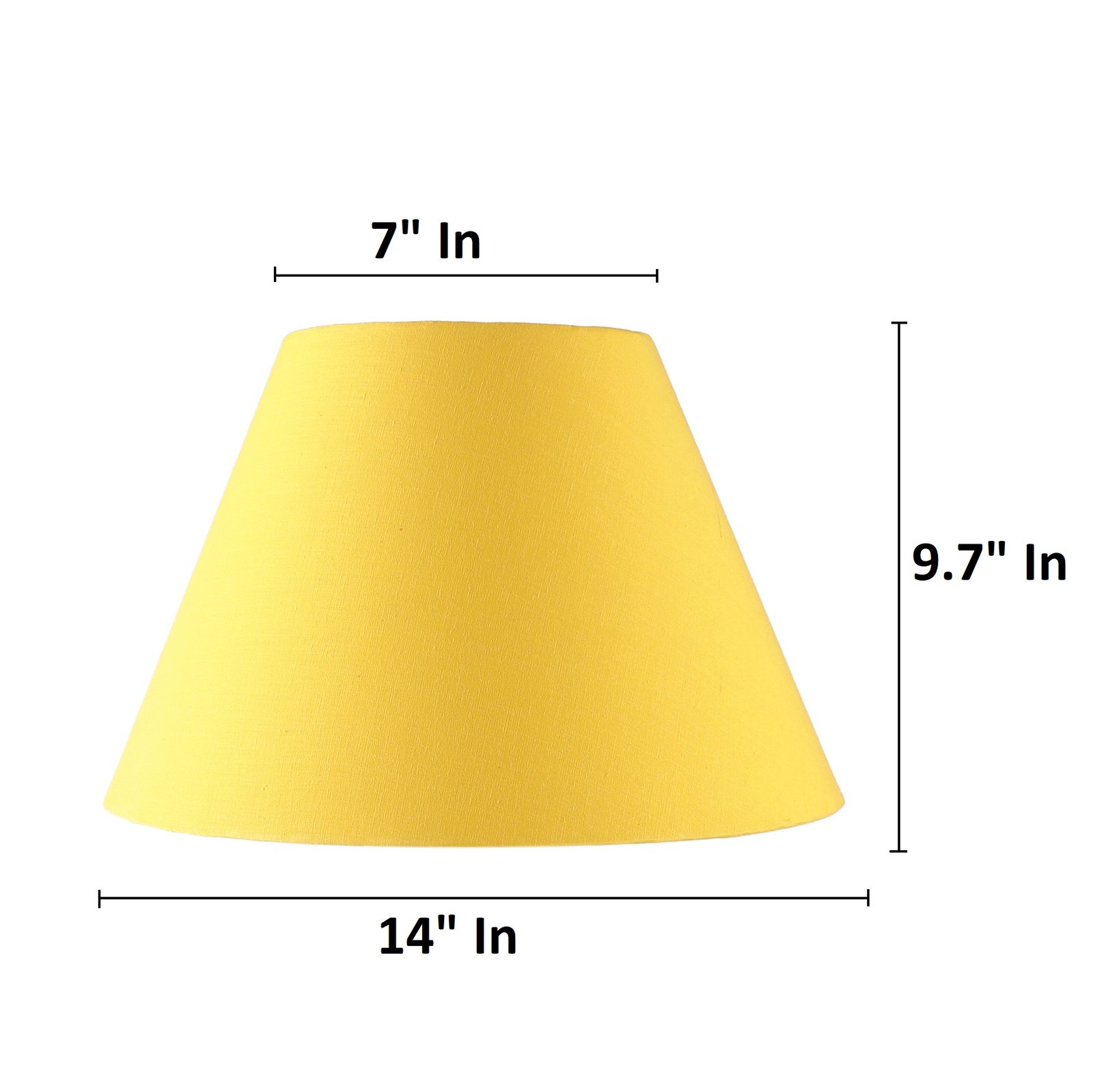 14 Inches Conical Lamp Shade, Suitable For Table and Floor Lamp(Dark Yellow) - Image 3