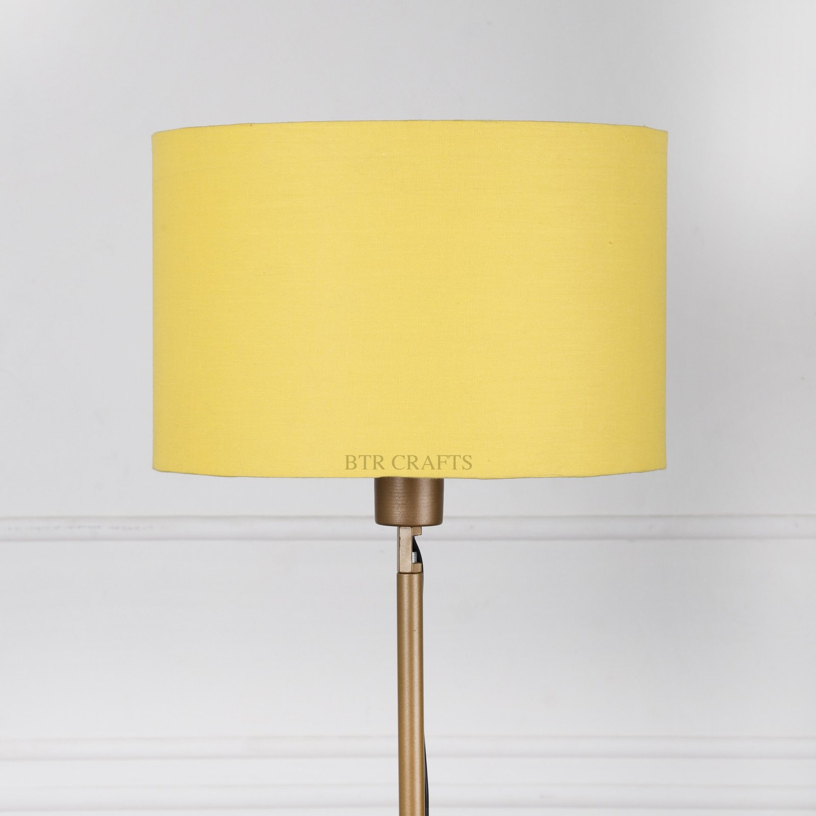 12 Inches Drum Lamp Shade, Suitable For Table and Floor Lamp(Dark Yellow) - Image 2
