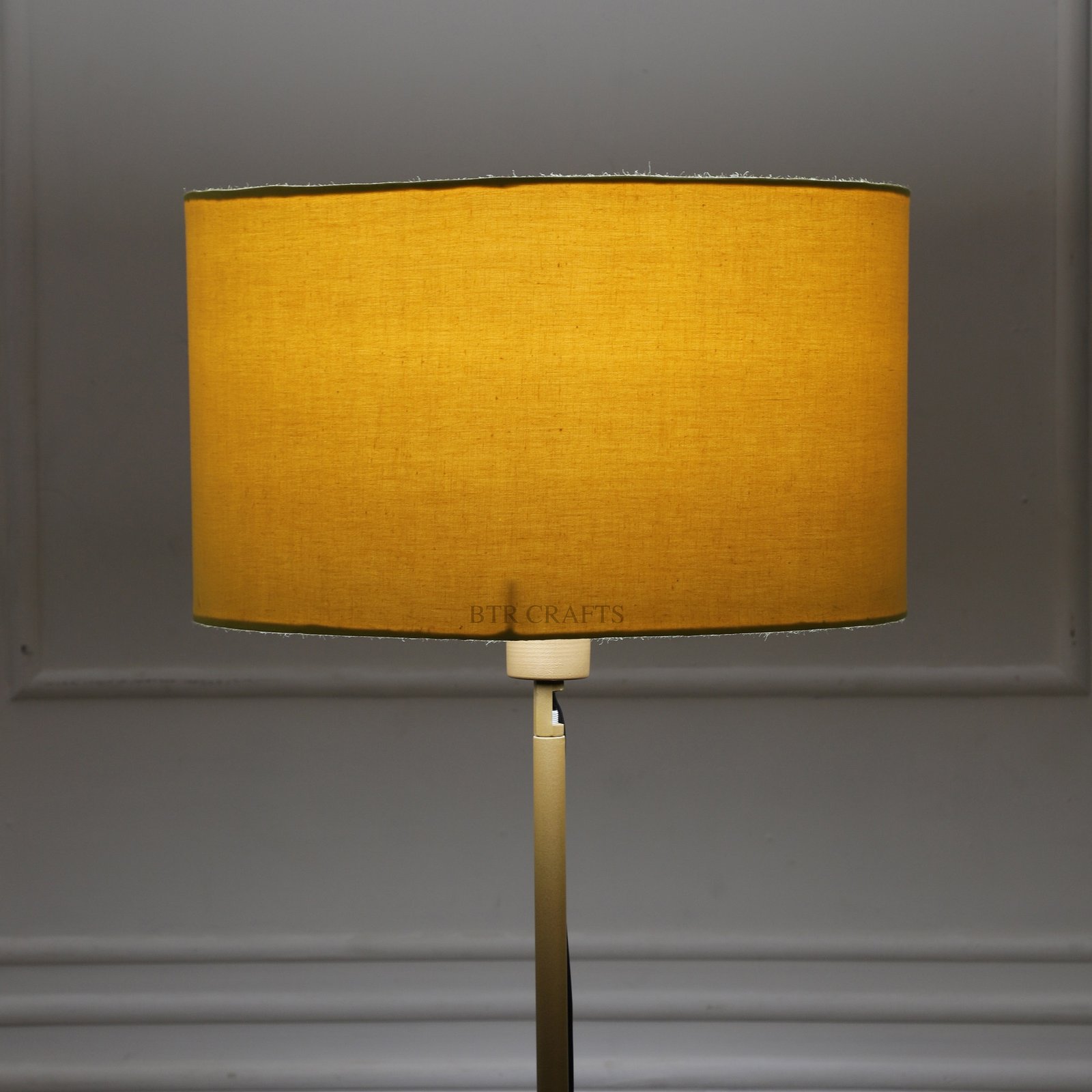 14 Inches Drum Lamp Shade, Suitable For Table and Floor Lamp(Dark Yellow)