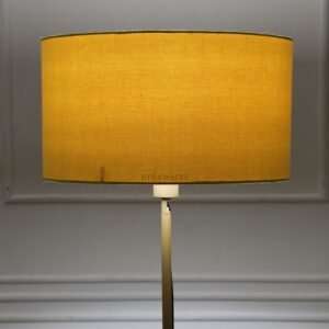 18 Inches Drum Lamp Shade, Suitable For Table and Floor Lamp(Dark Yellow)