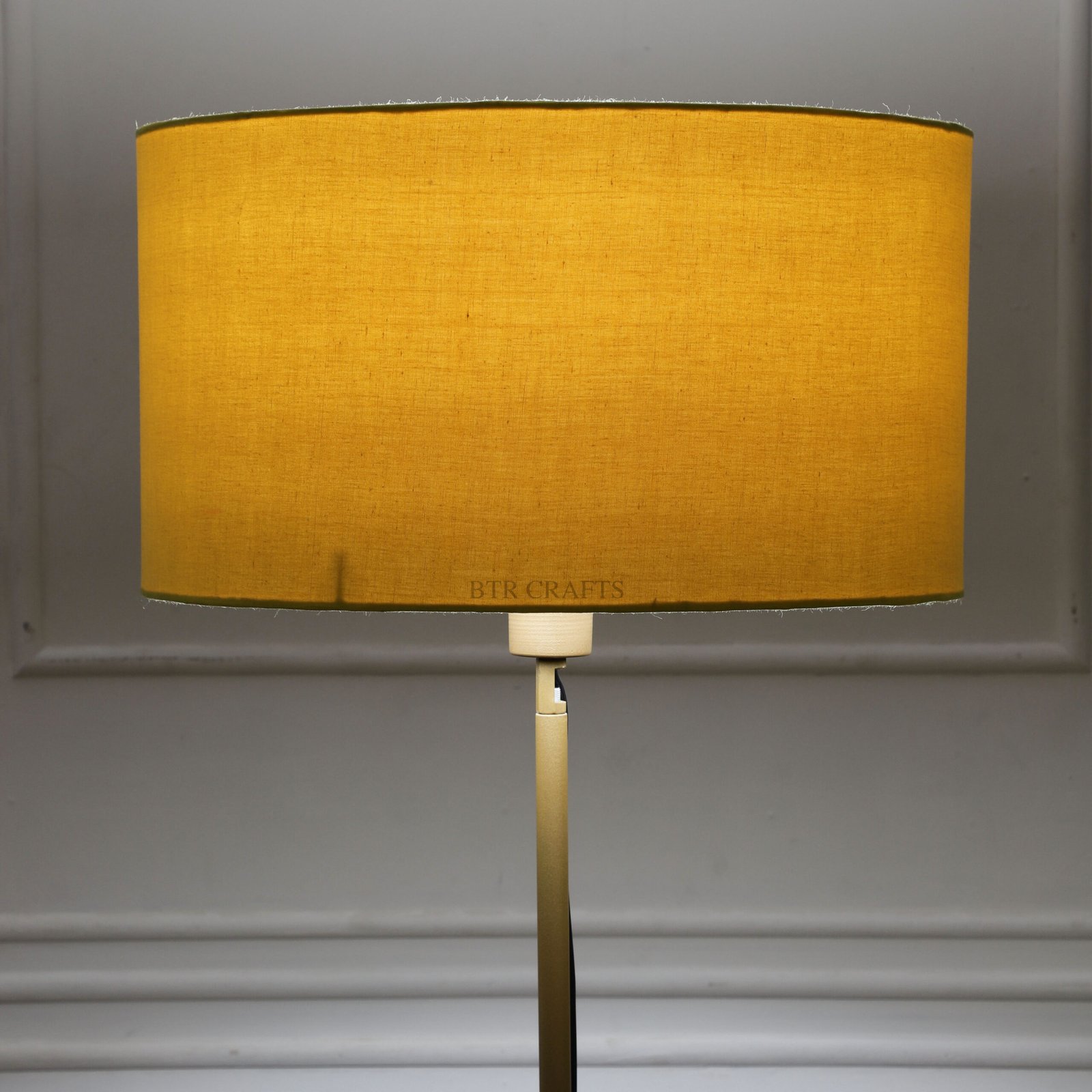 16 Inches Drum Lamp Shade, Suitable For Table and Floor Lamp(Dark Yellow)
