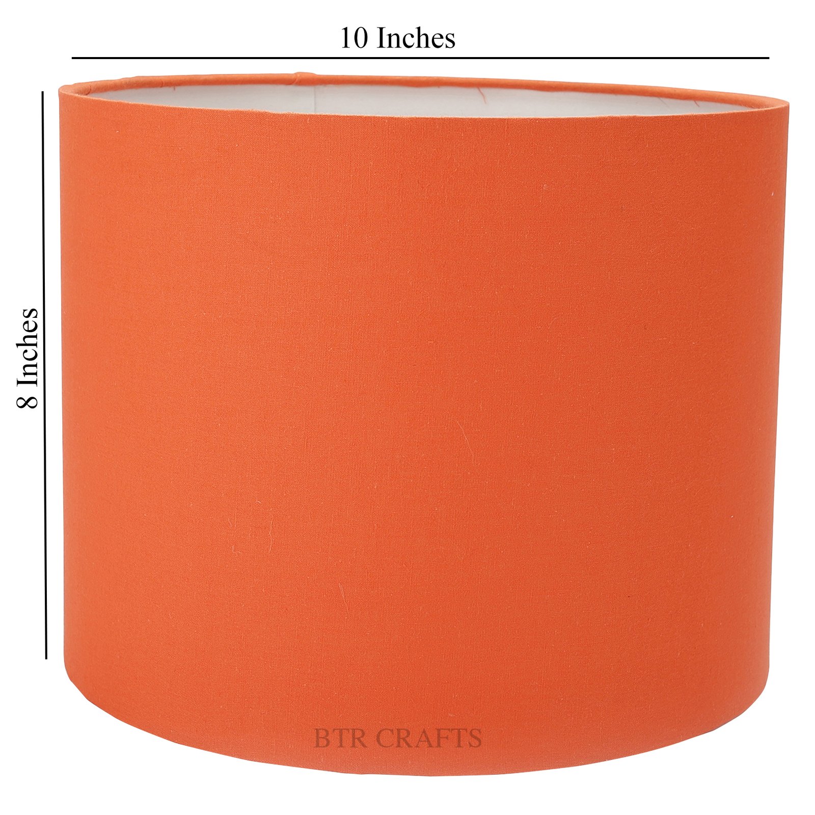 10 Inches Drum Lamp Shade, Suitable For Table and Floor Lamp(Orange) - Image 3