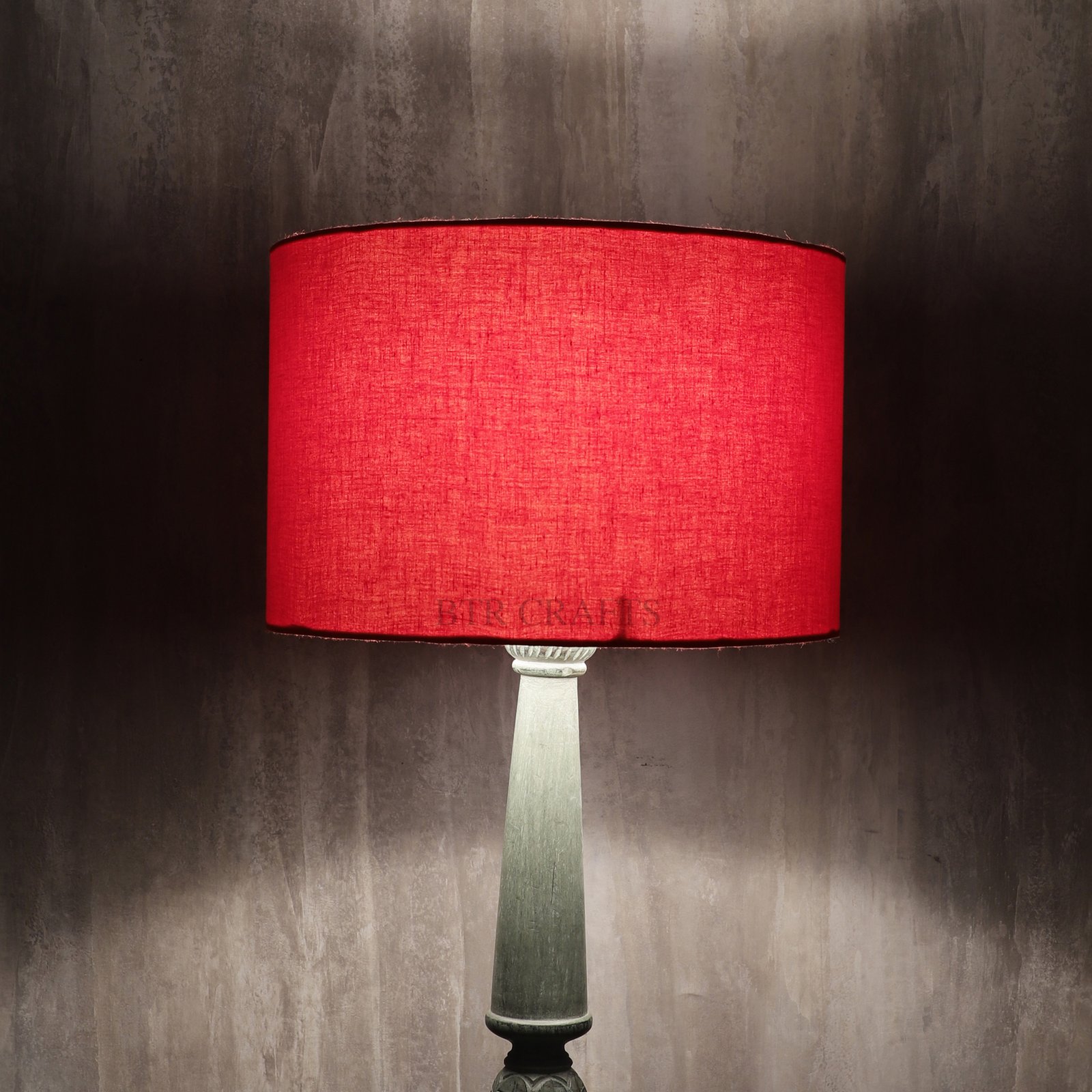 12 Inches Drum Lamp Shade, Suitable For Table and Floor Lamp(Red)