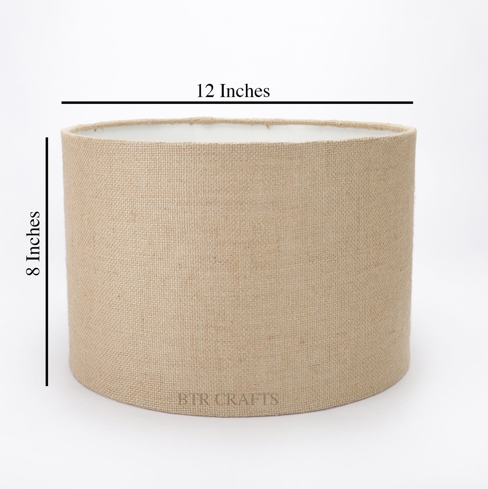 12 Inches Drum Lamp Shade, Suitable For Table and Floor Lamp(Natural Jute) - Image 3