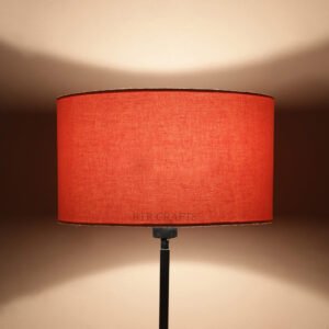 14 Inches Drum Lamp Shade, Suitable For Table and Floor Lamp(Orange)