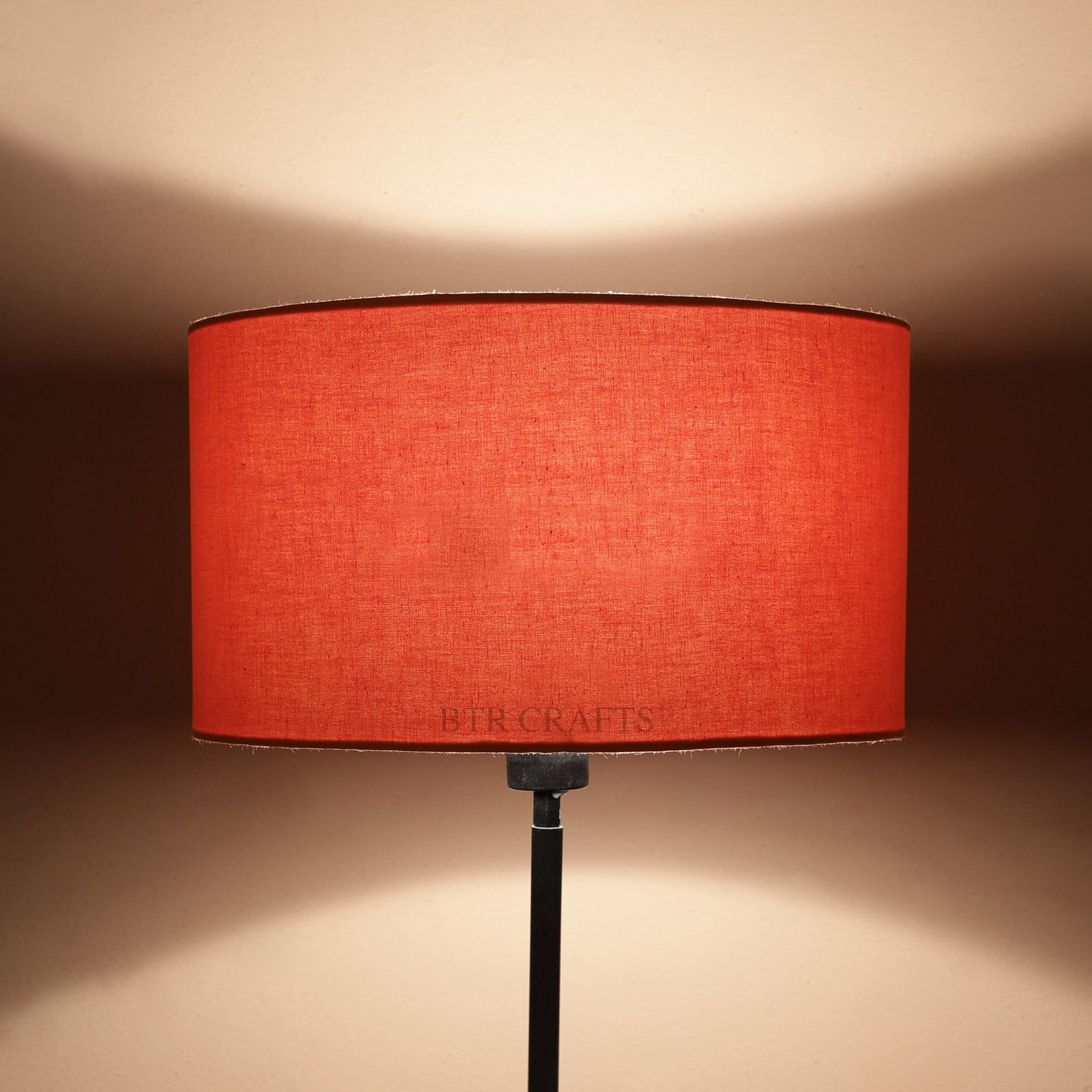 14 Inches Drum Lamp Shade, Suitable For Table and Floor Lamp(Orange)