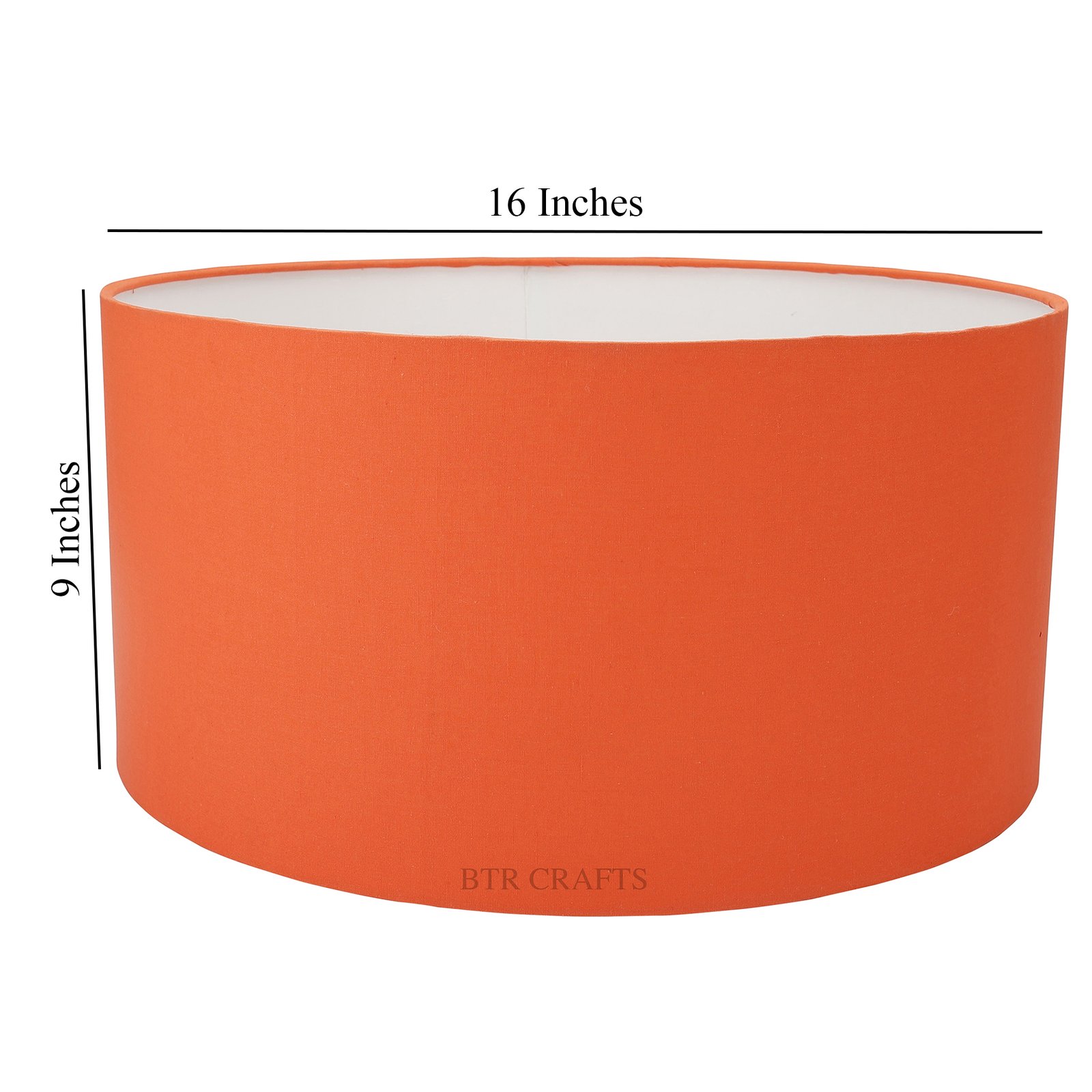 16 Inches Drum Lamp Shade, Suitable For Table and Floor Lamp(Orange) - Image 3