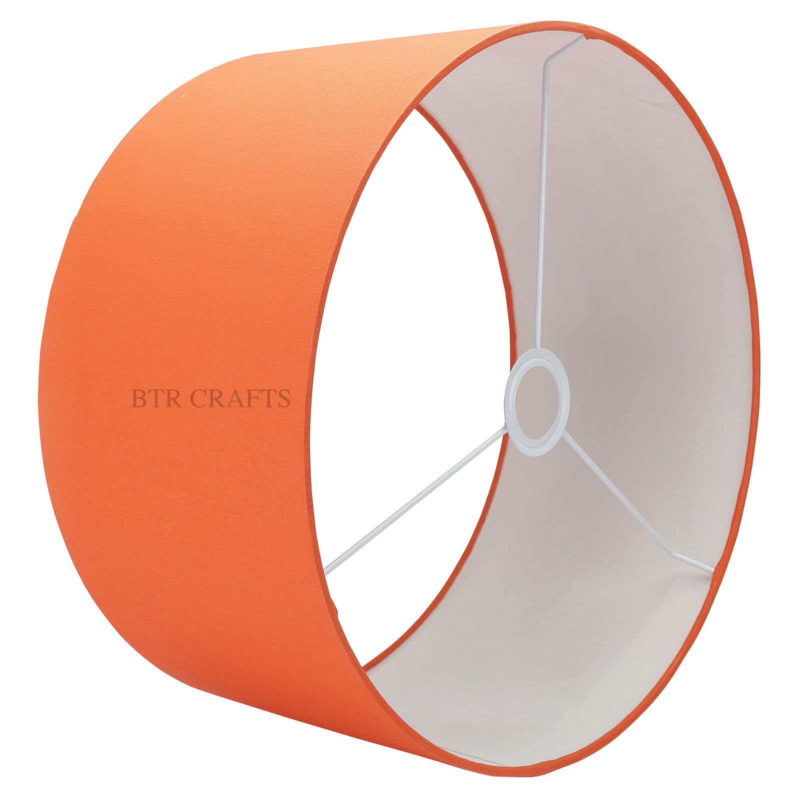 16 Inches Drum Lamp Shade, Suitable For Table and Floor Lamp(Orange) - Image 5