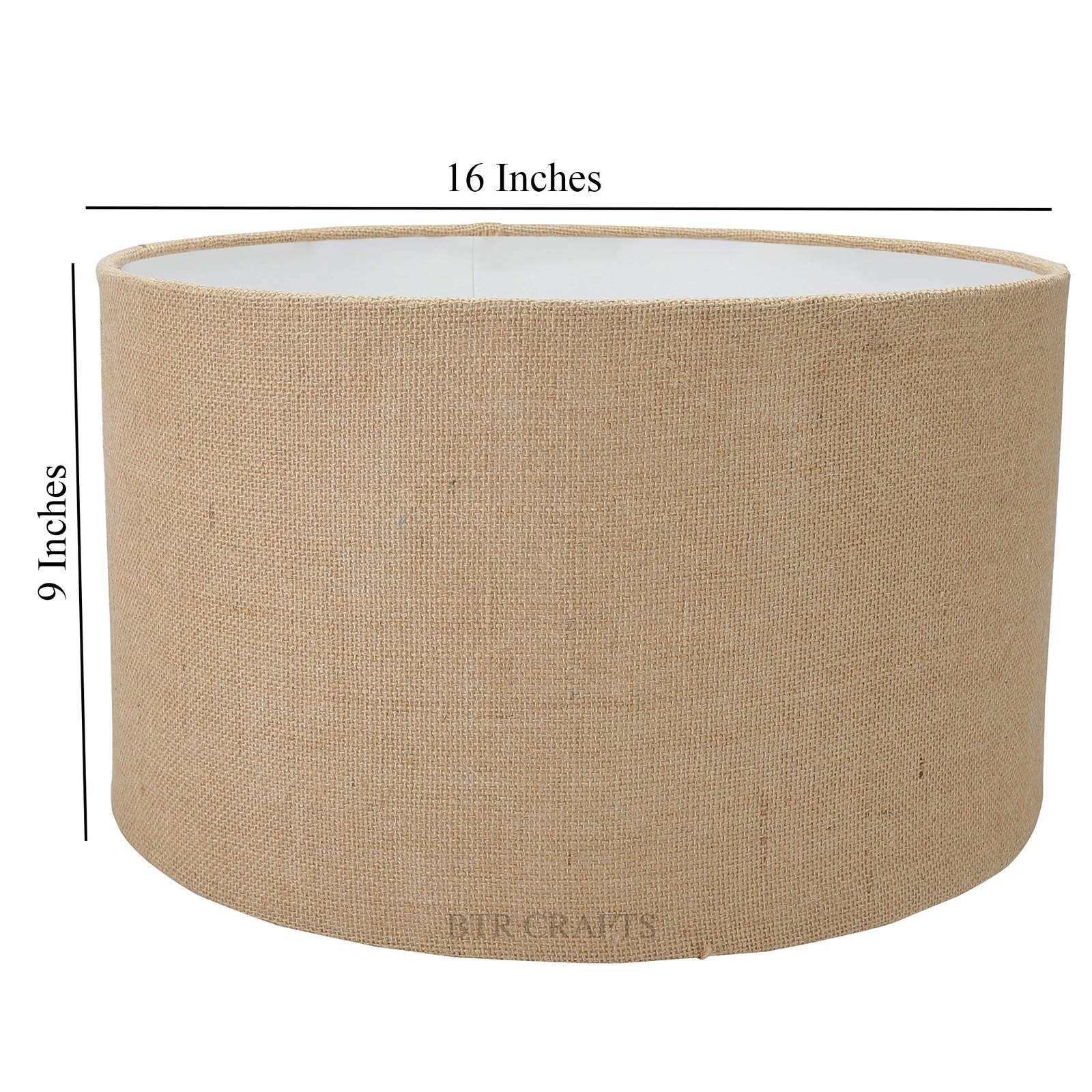 16 Inches Drum Lamp Shade, Suitable For Table and Floor Lamp(Natural Jute) - Image 3