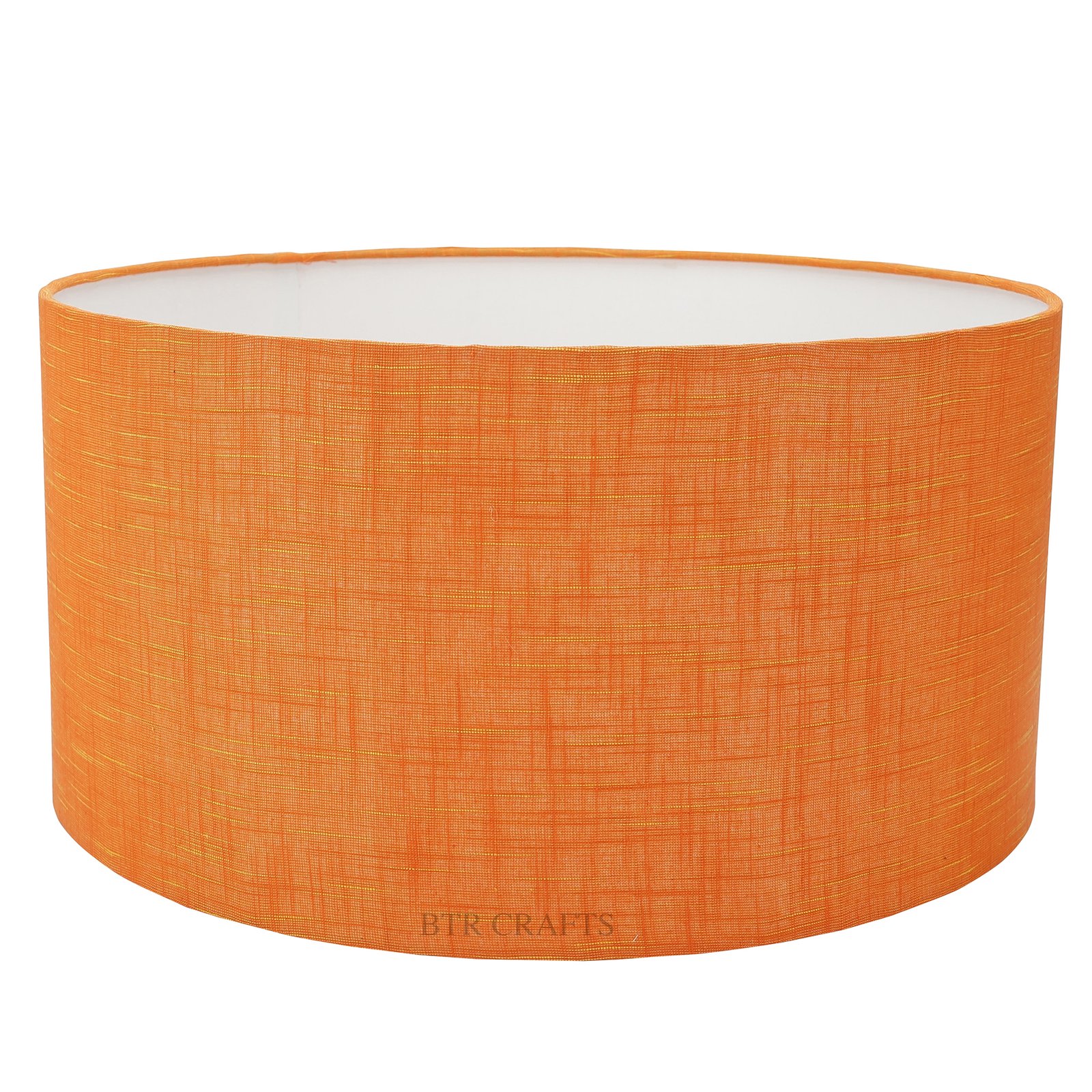 16 Inches Drum Lamp Shade, Suitable For Table and Floor Lamp(Orange Texture) - Image 4