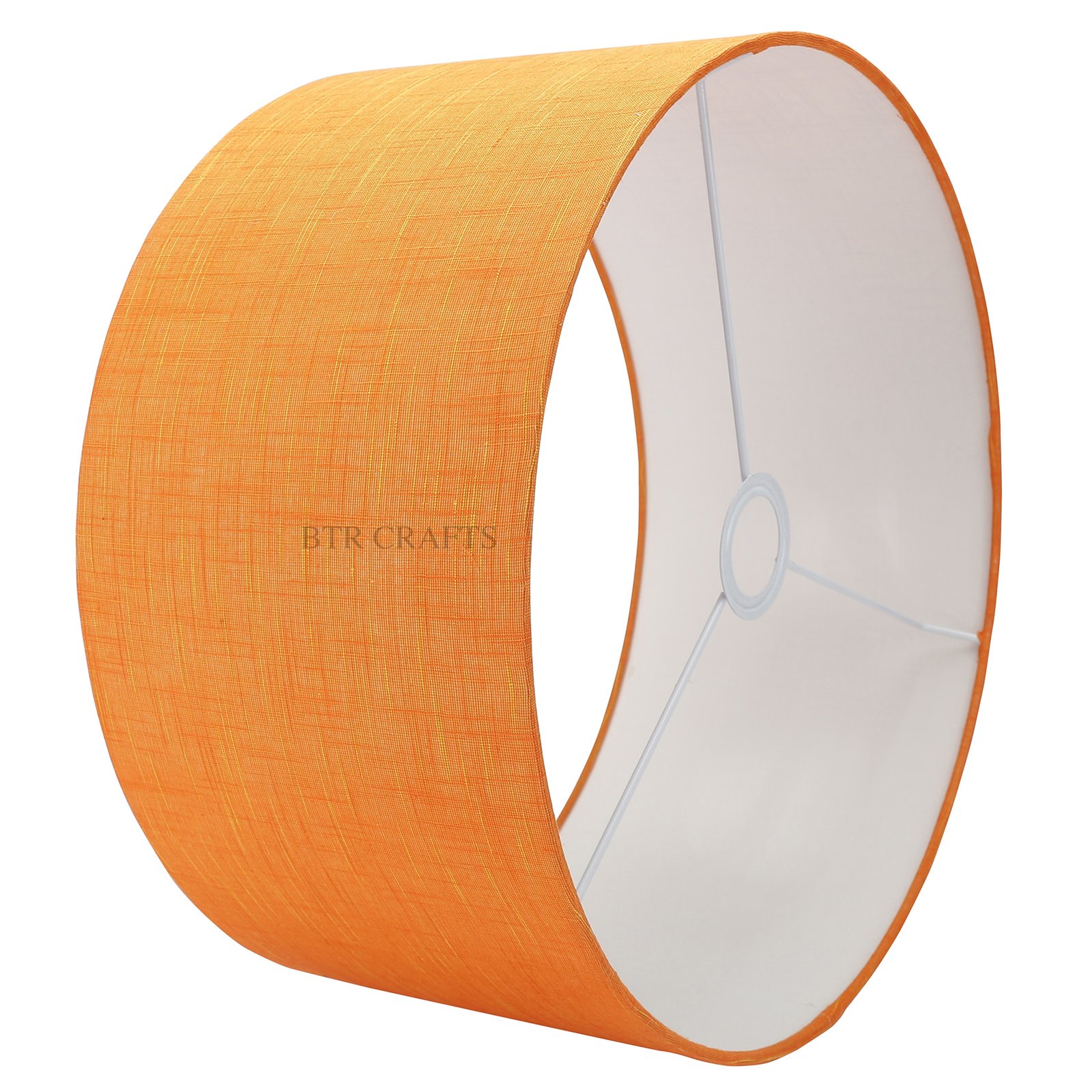 16 Inches Drum Lamp Shade, Suitable For Table and Floor Lamp(Orange Texture) - Image 5