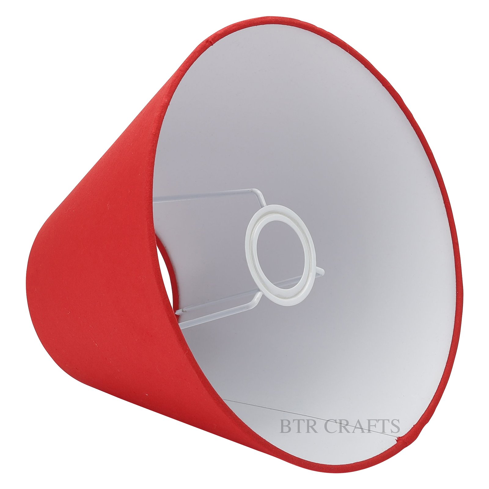 10 Inches Conical Lamp Shade, Suitable For Table and Floor Lamp(Red) - Image 4