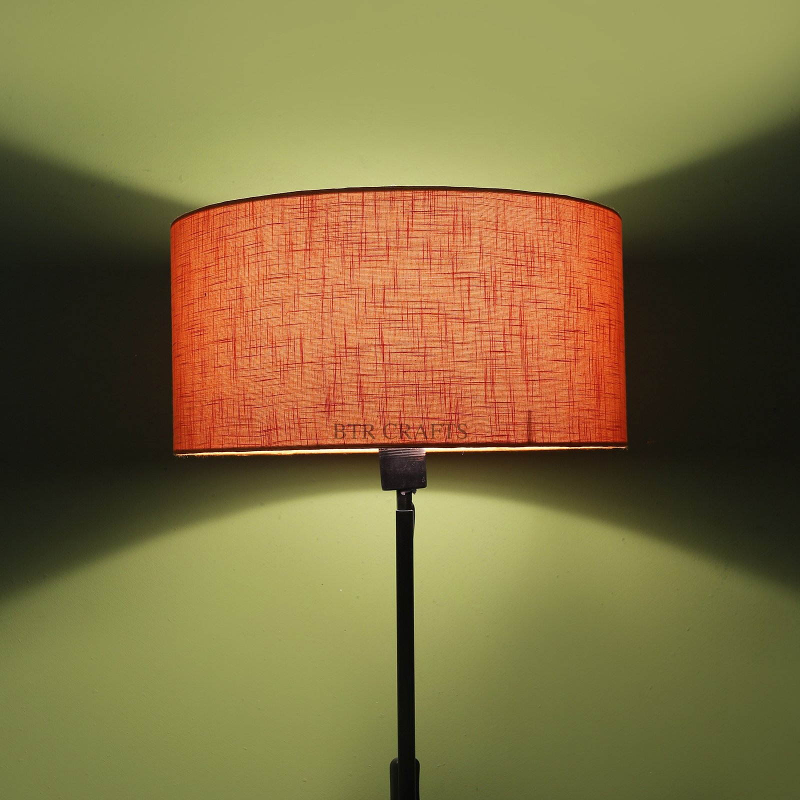 16 Inches Drum Lamp Shade, Suitable For Table and Floor Lamp(Orange Texture)