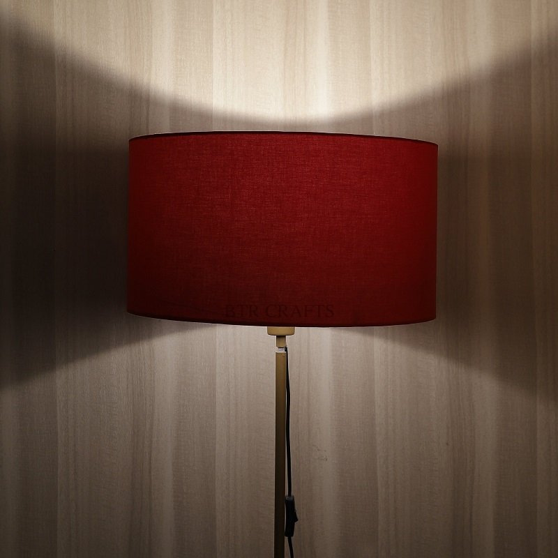 18 Inches Drum Lamp Shade, Suitable For Table and Floor Lamp(Red)