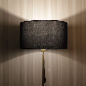 18 Inches Drum Lamp Shade, Suitable For Table and Floor Lamp(Black)