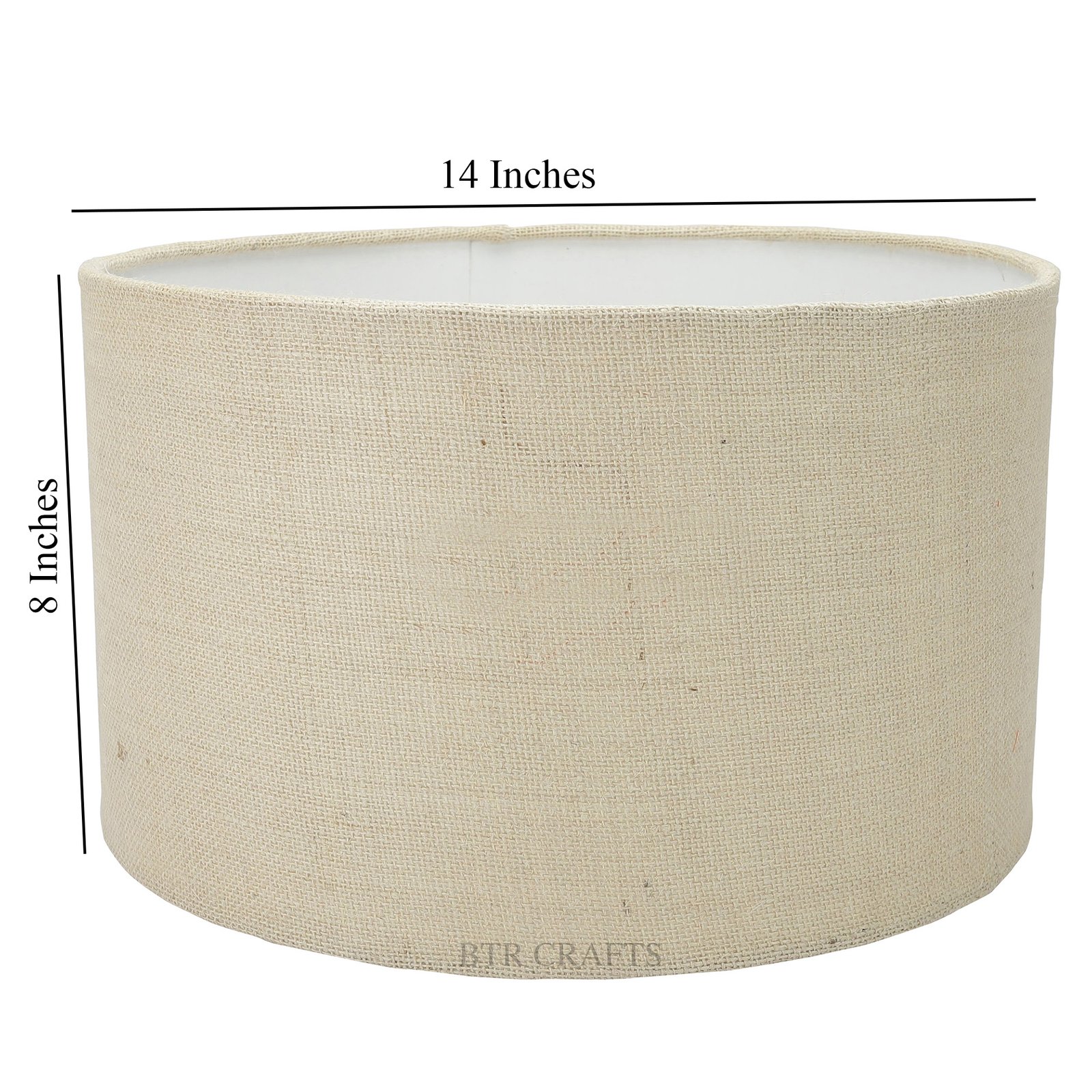 14 Inches Drum Lamp Shade, Suitable For Table and Floor Lamp(Premium Jute) - Image 4