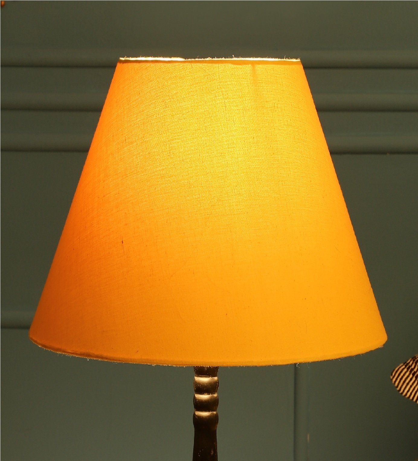 10 Inches Conical Lamp Shade, Suitable For Table and Floor Lamp(Dark Yellow)
