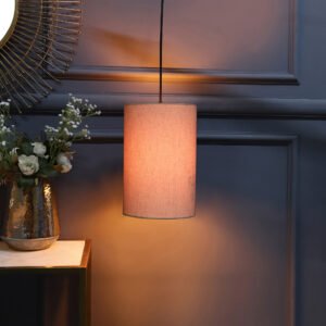 Unique Pendant/Hanging Ceiling Light Fixture for Bedroom, Kitchen, Living Room, Dining Table, Lobby, Kitchen, Black/Silver Canopy