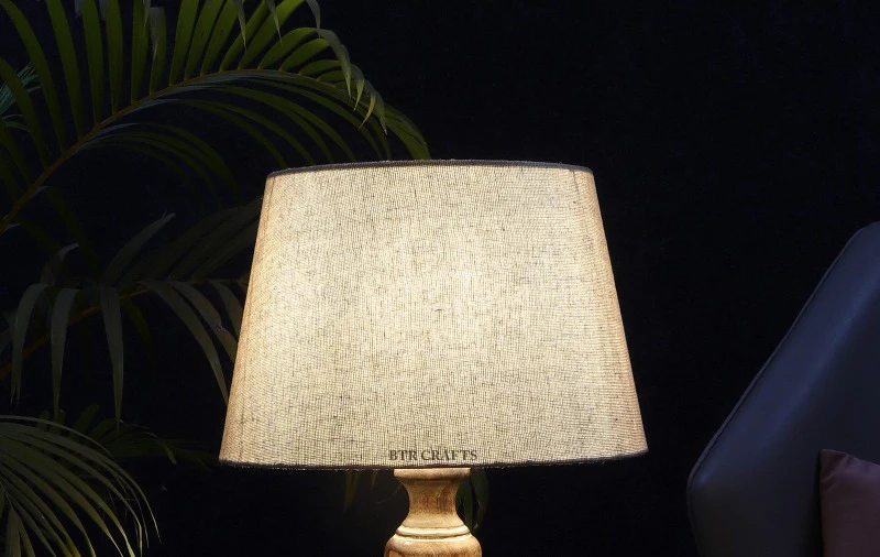 12 Inches Premium Jute Tapper Lamp Shade Suitable Table and Floor Lamp