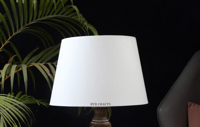 12 Inches Cream Tapper Lamp Shade Suitable Table and Floor Lamp - Image 2