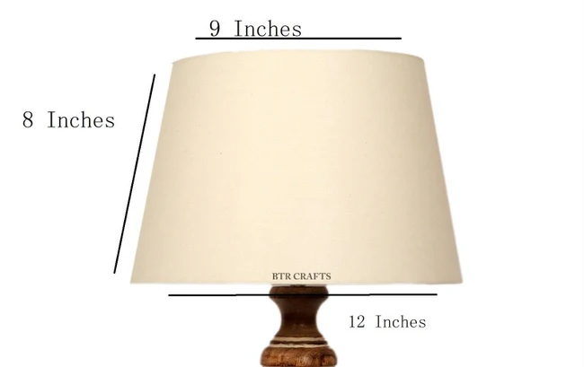 12 Inches Cream Tapper Lamp Shade Suitable Table and Floor Lamp - Image 3