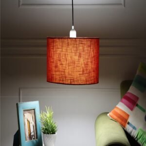 Unique Pendant/Hanging Ceiling Light Fixture for Bedroom, Kitchen, Living Room, Dining Table, Lobby, Kitchen, Black/Silver Canopy