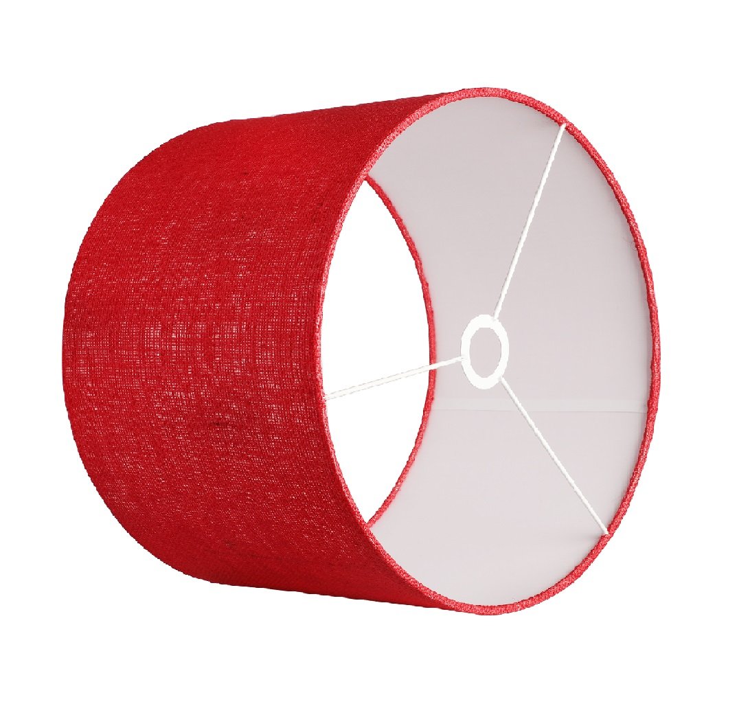 10 Inches Drum Lamp Shade, Suitable For Table and Floor Lamp(Red Jute) - Image 5