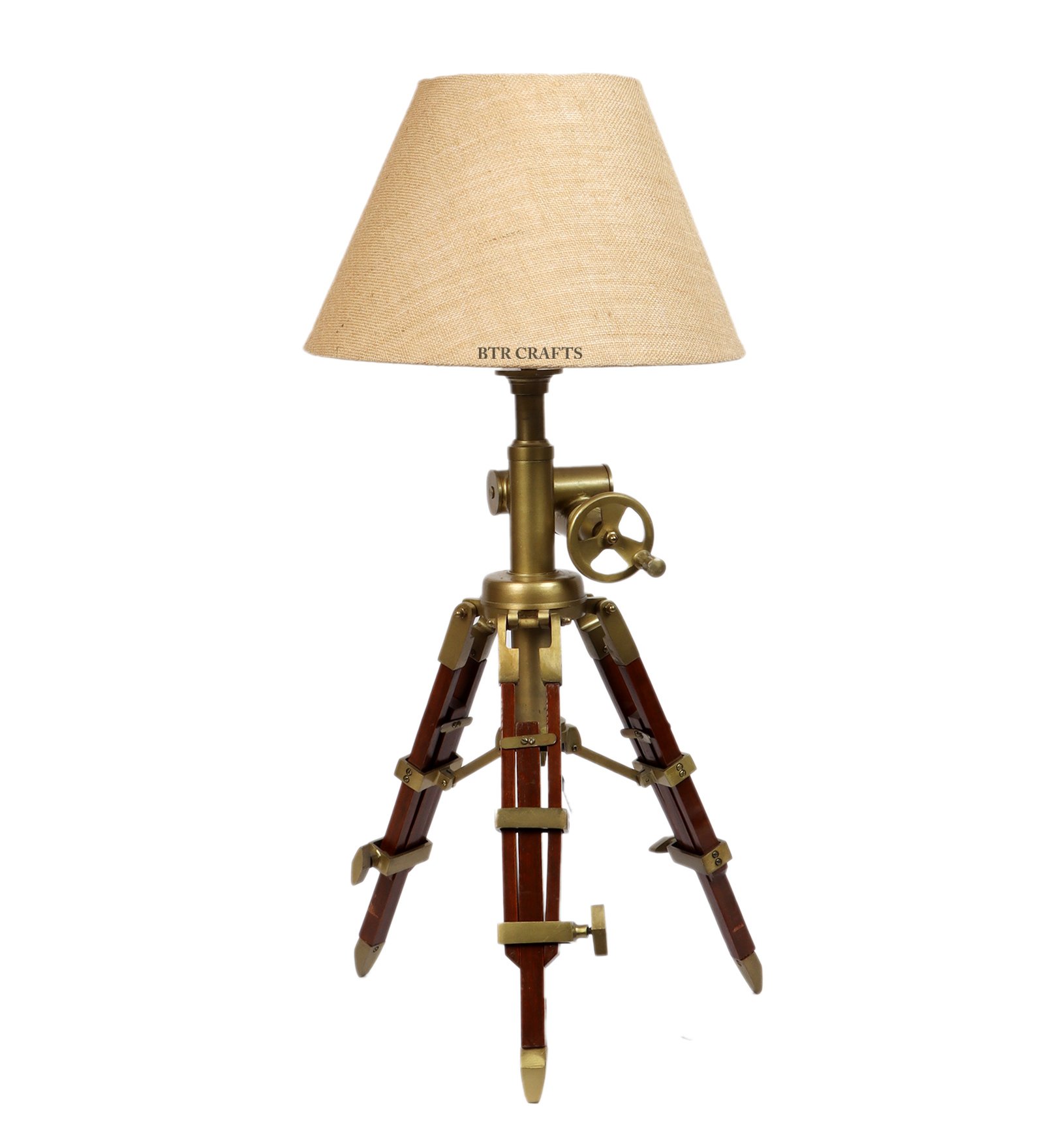 Vintage Tripod Table Lamp, Adjustable Stand, Rustic Vintage Modern Design Standing Lamp For Bedroom, Dining And Living Room - Image 5