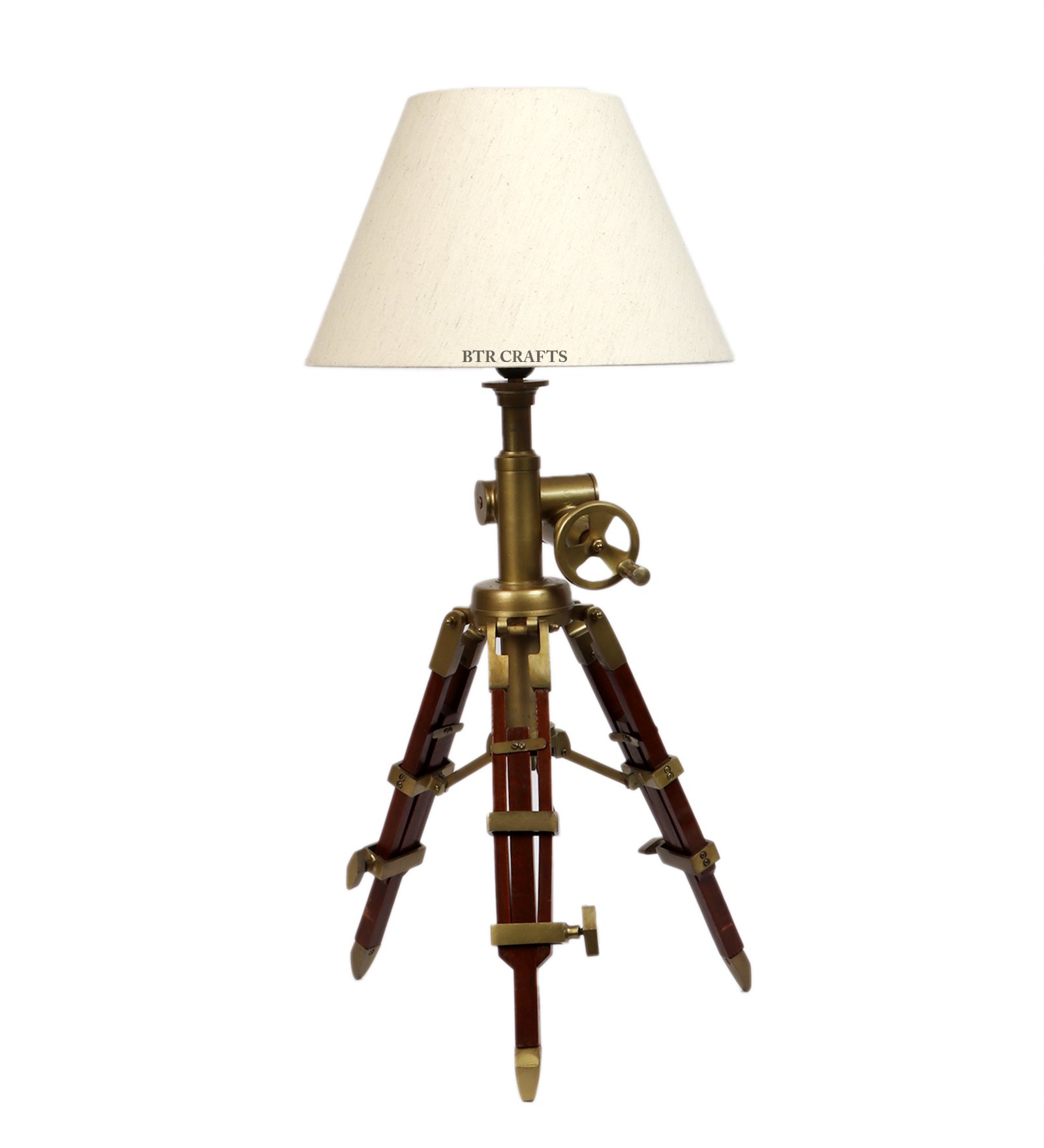 Vintage Tripod Table Lamp, Adjustable Stand, Rustic Vintage Modern Design Standing Lamp For Bedroom, Dining And Living Room - Image 5