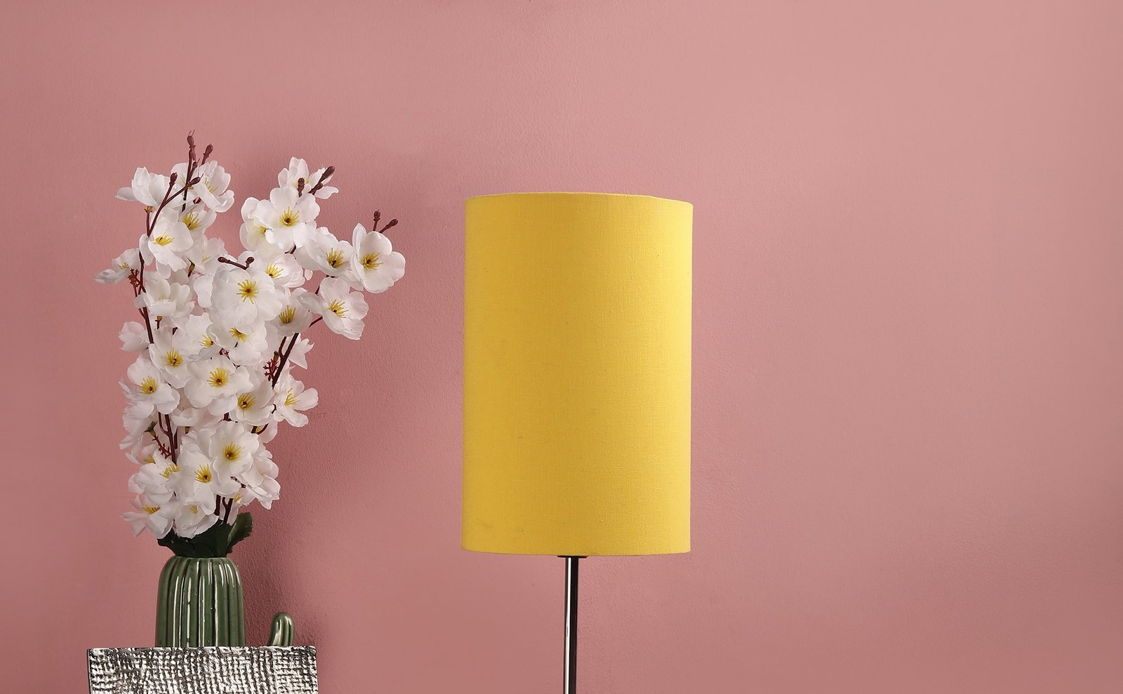 Dark Yellow Color Cylinder Lamp Shade Suitable For Table Lamp - Image 2