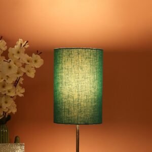 Teal Color Cylinder Lamp Shade Suitable For Table Lamp