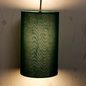Cylinder Pendant/Hanging Ceiling Light Fixture Living Room, Dining Table, Lobby, Kitchen, Black/Silver Canopy