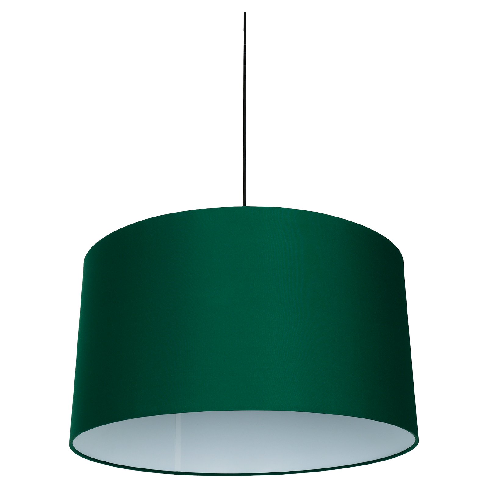 10 Inches Pendant/Hanging Ceiling Light Fixture, Dark Green Drum Shade, for Bedroom, Kitchen, Living Room, Dining Table, Lobby, Kitchen, Silver/Black Canopy - Image 3