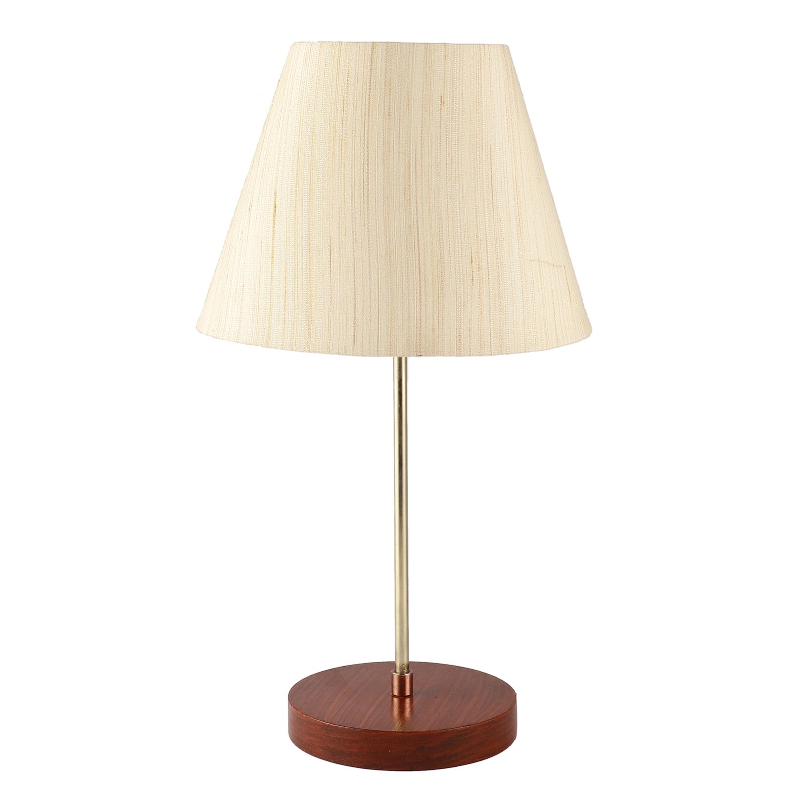 Decorative Brown Table Lamp with Conical Shade – Stylish Bedside & Reading Lamp for Home Décor(Cream Texture) - Image 7